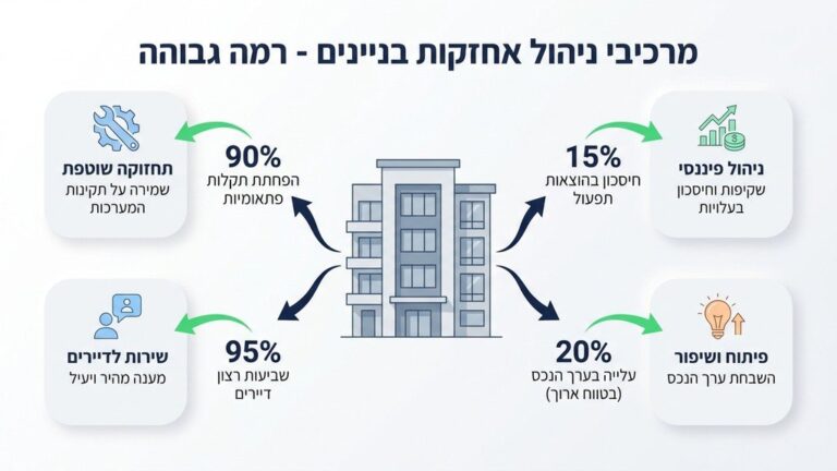 בניין מודרני מתוחזק היטב
