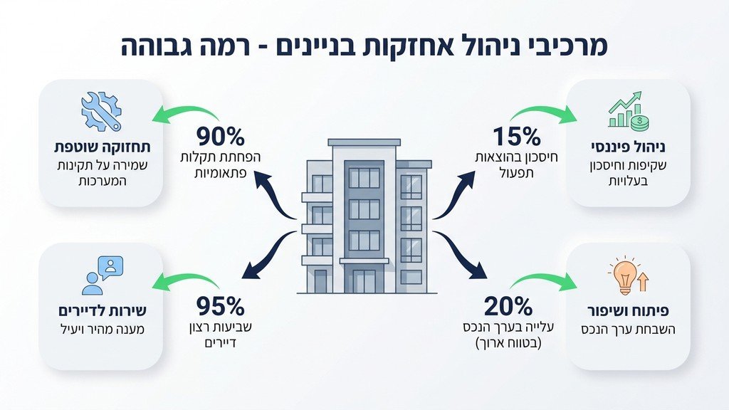 נוצר על ידי מודל בינה מלאכותית Gemini Pro בניין מודרני מתוחזק היטב