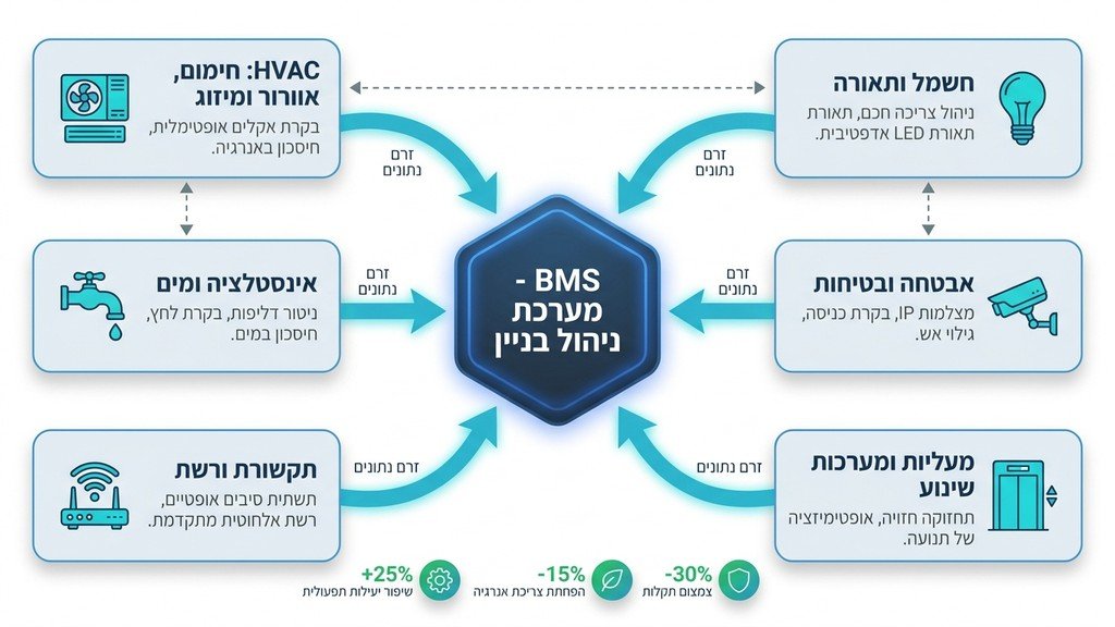 נוצר על ידי מודל בינה מלאכותית Gemini Pro חברת ניהול ואחזקת מבנים בודקת מערכות אלקטרומכניות