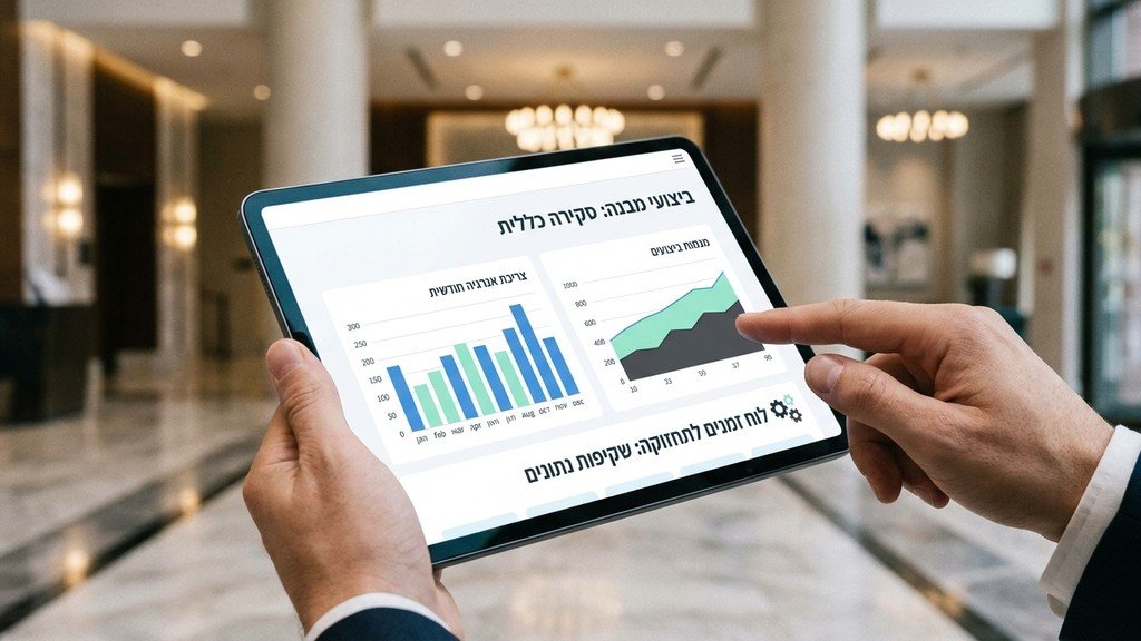 נוצר על ידי מודל בינה מלאכותית Gemini Pro ניהול דיגיטלי של מבנים משותפים